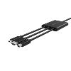 Belkin B2B169 video cable adapter 944.9" (24 m) HDMI + USB Mini DisplayPort Black1