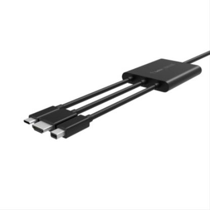 Belkin B2B169 video cable adapter 944.9" (24 m) HDMI + USB Mini DisplayPort Black1