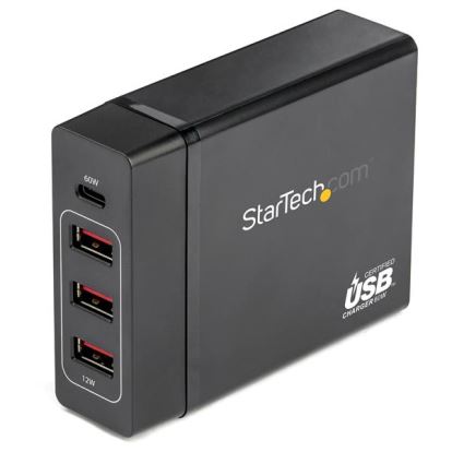 StarTech.com DCH1C3A mobile device charger Black Indoor1