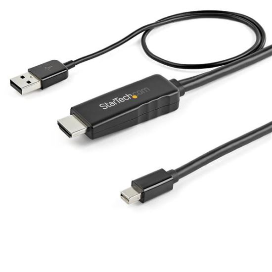 StarTech.com HD2MDPMM2M video cable adapter 78.7" (2 m) HDMI Type A (Standard) Mini DisplayPort Black1