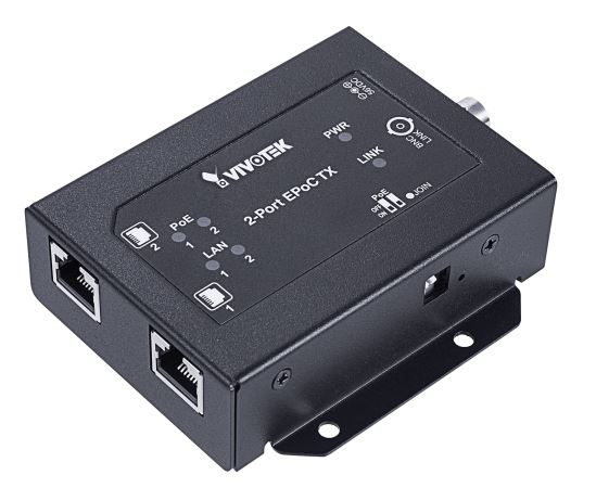 VIVOTEK AP-FEX-0200-T network extender Network transmitter Black 10, 100 Mbit/s1