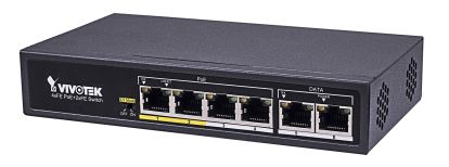 VIVOTEK AW-FET-060C-065 network switch Fast Ethernet (10/100) Power over Ethernet (PoE) Black1