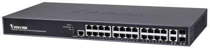 VIVOTEK AW-GEV-267A-370 network switch Managed L2+ Gigabit Ethernet (10/100/1000) Power over Ethernet (PoE) Black1