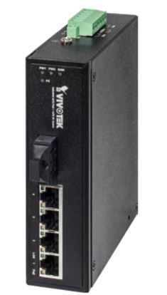 VIVOTEK AW-IHT-0502 network switch Fast Ethernet (10/100) Power over Ethernet (PoE) Black1