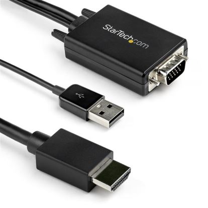 StarTech.com VGA2HDMM6 video cable adapter 70.9" (1.8 m) USB Type-A + VGA (D-Sub) HDMI Type A (Standard) Black1