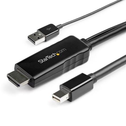 StarTech.com HD2DPMM10 video cable adapter 118.1" (3 m) HDMI Type A (Standard) Mini DisplayPort Black1