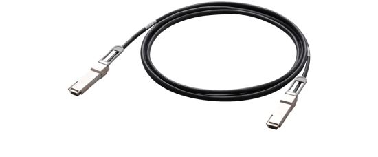 Allied Telesis AT-QSFP28-1CU Serial Attached SCSI (SAS) cable 39.4" (1 m) 25.8 Gbit/s Black, Silver1
