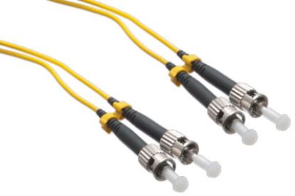 Axiom 50M FIBER SMF OS2 ST/ST 9/125 DUPLEX OPTICAL CABLE TAA fiber optic cable 1968.5" (50 m) 2x ST Yellow1