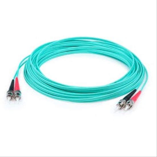 AddOn Networks ADD-ST-ST-0-5M5OM3 fiber optic cable 19.7" (0.5 m) OFNR OM3 Aqua color1