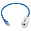 Tripp Lite N237-P18N-WHSH networking cable Blue 18" (0.457 m) Cat6 U/UTP (UTP)4