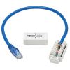 Tripp Lite N237-P18N-WHSH networking cable Blue 18" (0.457 m) Cat6 U/UTP (UTP)5