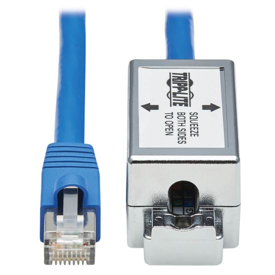 Tripp Lite N237A-P18N-WHSH networking cable Blue 18" (0.457 m) Cat6a F/UTP (FTP)1