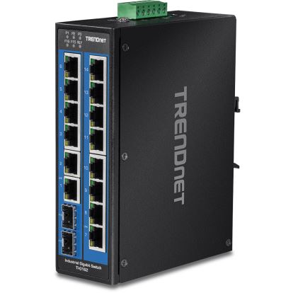 Trendnet TI-G162 network switch Gigabit Ethernet (10/100/1000) Black1