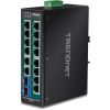 Trendnet TI-PG162 network switch Gigabit Ethernet (10/100/1000) Black1