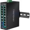 Trendnet TI-PG162 network switch Unmanaged Gigabit Ethernet (10/100/1000) Power over Ethernet (PoE) Black6