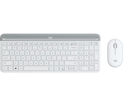 Logitech Slim Wireless Combo MK470 keyboard Mouse included RF Wireless White1