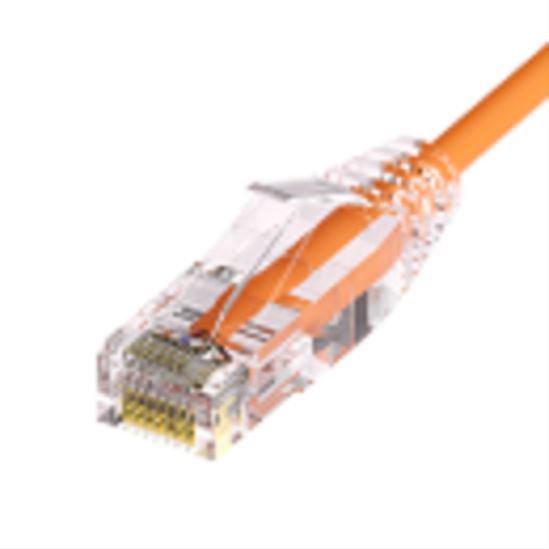 Unirise Clearfit Slim networking cable Orange 11.8" (0.3 m) Cat6a U/UTP (UTP)1