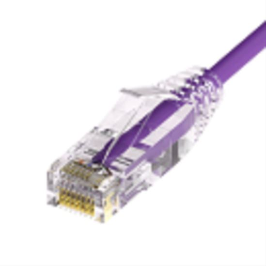 Unirise Clearfit Slim networking cable Purple 11.8" (0.3 m) Cat6a U/UTP (UTP)1