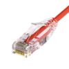 Unirise Clearfit Slim networking cable Red 11.8" (0.3 m) Cat6a U/UTP (UTP)1