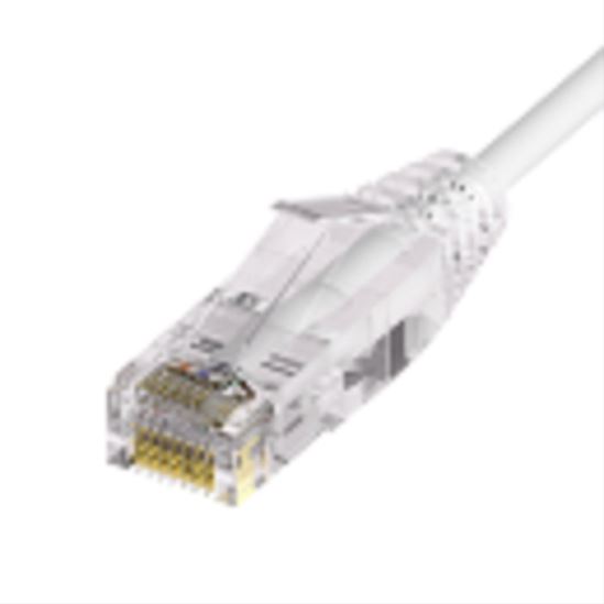 Unirise Clearfit Slim networking cable White 11.8" (0.3 m) Cat6a U/UTP (UTP)1