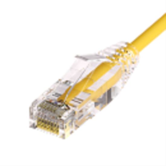 Unirise Clearfit Slim networking cable Yellow 11.8" (0.3 m) Cat6a U/UTP (UTP)1