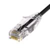 Unirise Clearfit Slim networking cable Black 59.1" (1.5 m) Cat6a U/UTP (UTP)1