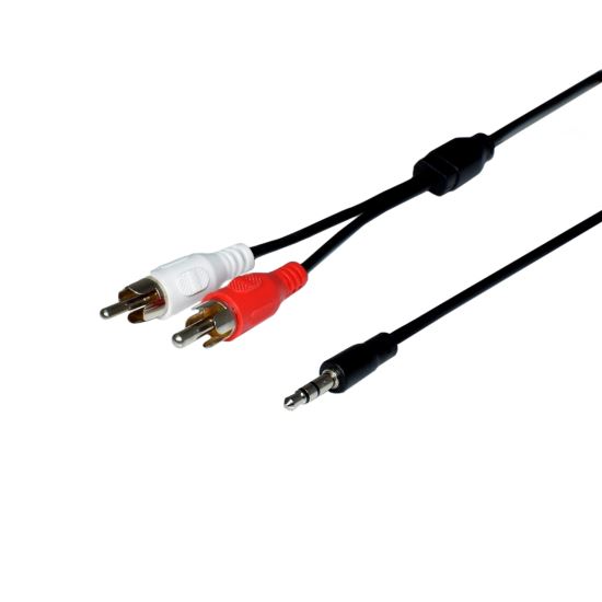 Weltron 44-342G-6 audio cable 70.9" (1.8 m) 3.5mm 2 x RCA Black1