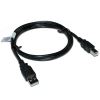 Weltron 10FT USB-A MALE TO USB-B MALE USB cable 122" (3.1 m) USB 2.0 USB A USB B Black2