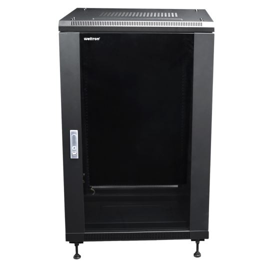 Weltron 90-4090EN-18U rack cabinet Freestanding rack Black1
