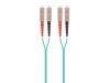 Monoprice 38343 fiber optic cable 590.6" (15 m) SC OFNR OM3 Aqua color2