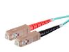 Monoprice 38343 fiber optic cable 590.6" (15 m) SC OFNR OM3 Aqua color3