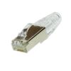 Weltron 44-751-8CB6A-SH wire connector RJ-45 Metallic, Transparent1