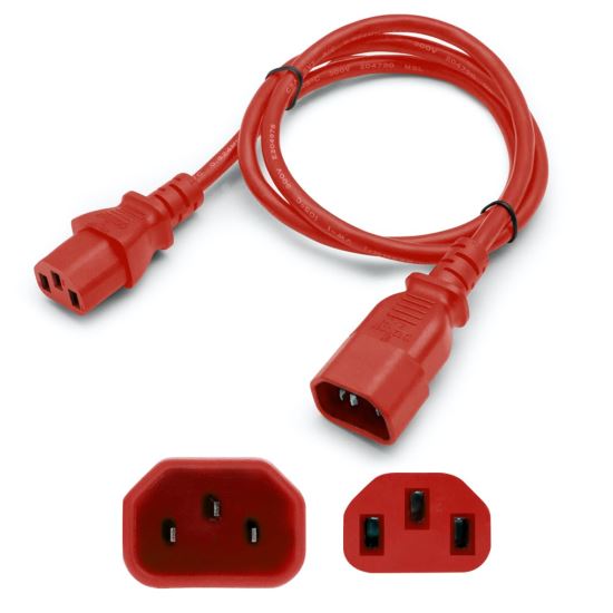 AddOn Networks ADD-C132C1418AWG5FTRD power cable Red 59.8" (1.52 m) C14 coupler C13 coupler1