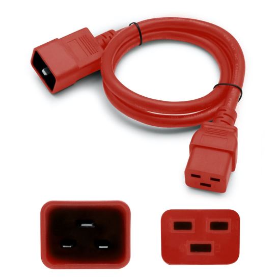 AddOn Networks ADD-C192C2012AWG6FTRD power cable Red 72" (1.83 m) C19 coupler C20 coupler1