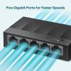 TP-Link LS1005G network switch Gigabit Ethernet (10/100/1000) Black3