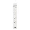 Tripp Lite PS4B18USBW power extension 70.9" (1.8 m) 4 AC outlet(s) Indoor White3
