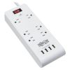 Tripp Lite TLP64USBRA15 surge protector White 6 AC outlet(s) 110 - 125 V 179.9" (4.57 m)1