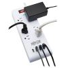 Tripp Lite TLP64USBRA15 surge protector White 6 AC outlet(s) 110 - 125 V 179.9" (4.57 m)3