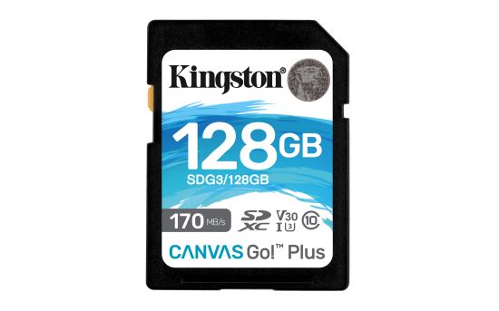 Kingston Technology Canvas Go! Plus 128 GB SD UHS-I Class 101