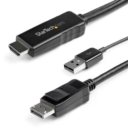 StarTech.com HD2DPMM3M video cable adapter 118.1" (3 m) HDMI Type A (Standard) DisplayPort Black1