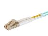 Monoprice 38354 fiber optic cable 78.7" (2 m) LC OFNR OM4 Aqua color3