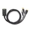 Rocstor Y10C264-B1 video cable adapter 72" (1.83 m) HDMI Type A (Standard) VGA (D-Sub) + 3.5mm + USB Type-A Black3