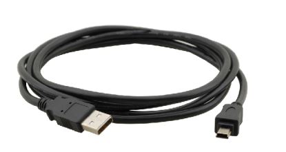 Kramer Electronics USB-A (M) to USB Mini-B 5-pin (M) 2.0, 4.6m USB cable 181.1" (4.6 m) USB 2.0 USB A Mini-USB B Black1