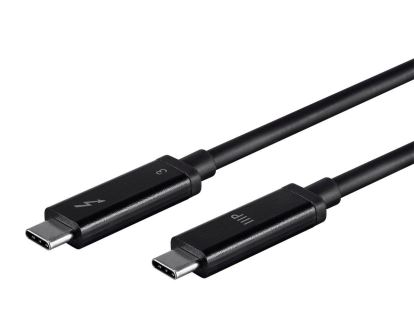 Monoprice 24729 USB cable 59.1" (1.5 m) Thunderbolt 3 USB C Black1