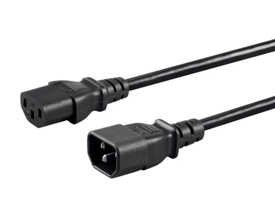 Monoprice 27311 power cable Black 59.1" (1.5 m) C14 coupler IEC C131