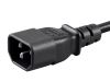 Monoprice 27311 power cable Black 59.1" (1.5 m) C14 coupler IEC C133