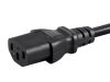 Monoprice 27311 power cable Black 59.1" (1.5 m) C14 coupler IEC C134