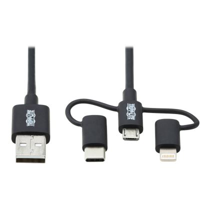 Tripp Lite M101-006-LMC-BK USB cable 72" (1.83 m) USB 2.0 USB A Micro-USB B Black1