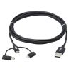 Tripp Lite M101-006-LMC-BK USB cable 72" (1.83 m) USB 2.0 USB A Micro-USB B Black3