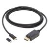 Tripp Lite U444-006-DP-BD video cable adapter 72" (1.83 m) USB Type-C DisplayPort Black8